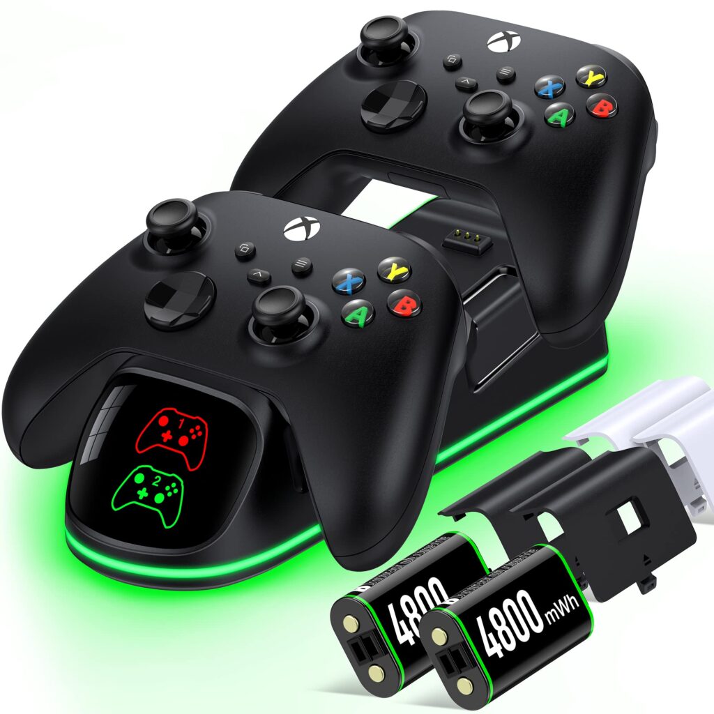 Xbox Series X controller with rechargeable battery pack