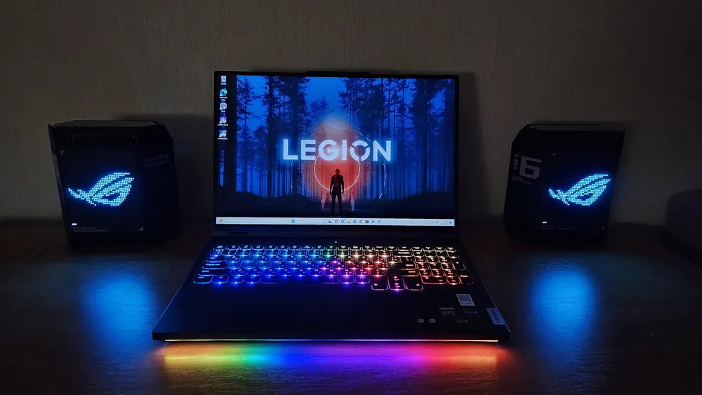Lenovo Legion Pro 7i gaming laptop with RGB keyboard